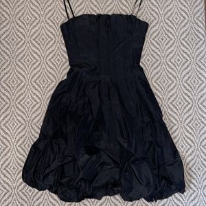 BCBG MaxAzria Black Strapless Gown/Dress